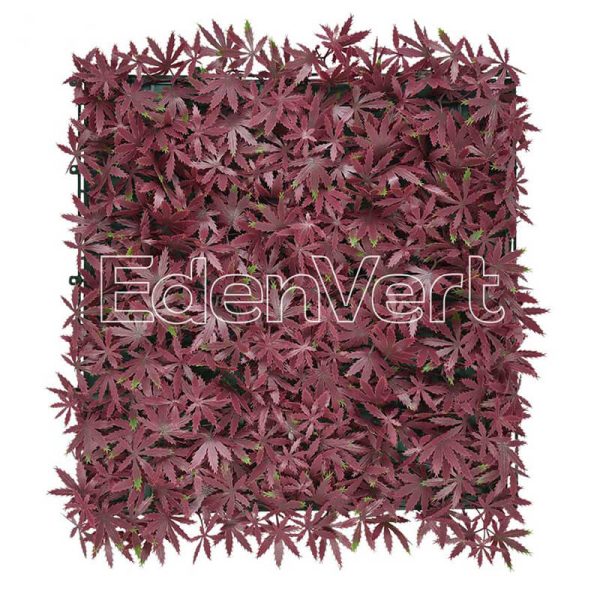 Artificial Red Maple Leaf Wall Panel