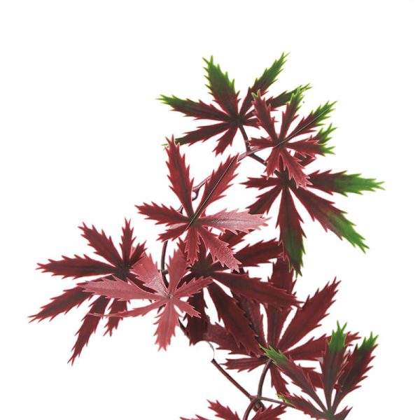 Artificial Red Maple Leaf Wall Panel