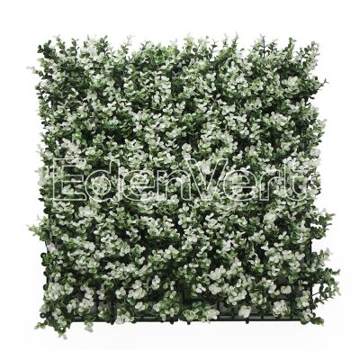 Artificial White Buxus Panel Backdrop Decoration