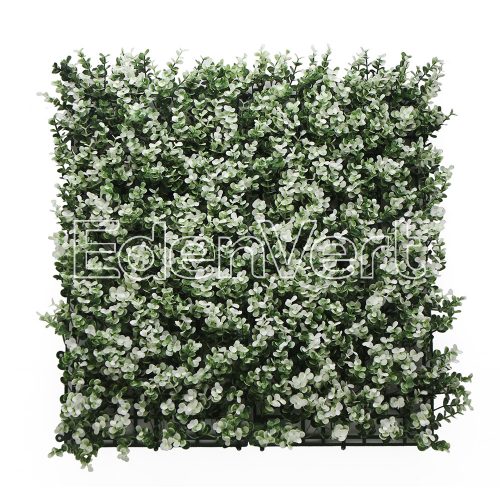 Seto Artificial Artificial White Buxus Panel Backdrop Decoration