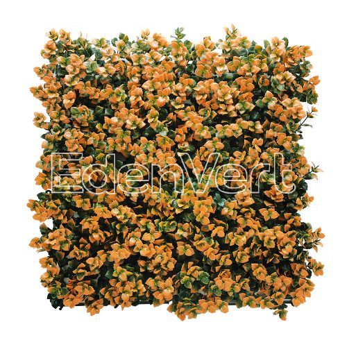 Seto Artificial Orange Pachysandra Panel Decor for Home Garden
