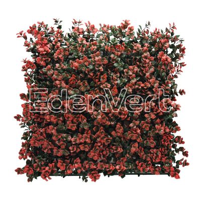 Red Pachysandra Panel for Wedding Decoration