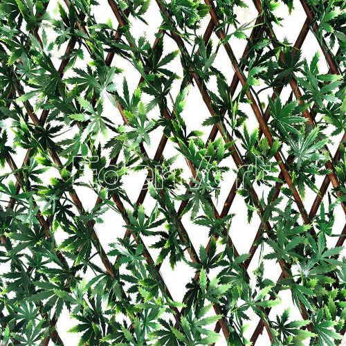 Valla Artificial UV Protected Green Maple Willow Fence