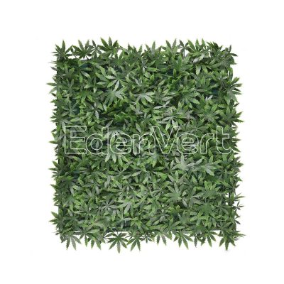 Artificial Green Maple Leaf Wall Panel