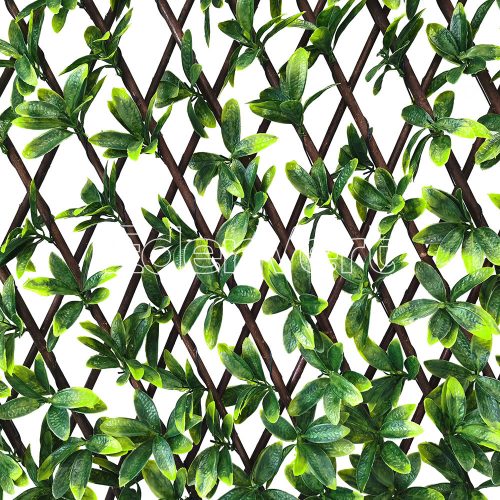Valla Artificial Azalea Leaves Willow Fence for Balcony Patio
