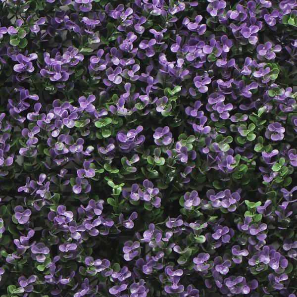 Decorative Artificial Purple Buxus Panel