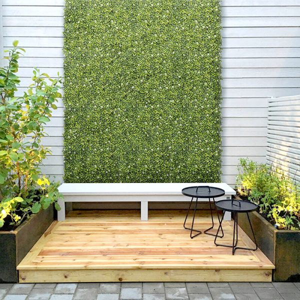 Jasmine Boxwood Artificial Hedge Wall Panel