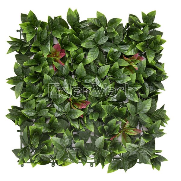 Photinia Artificial Hedge Panel UV Resistant