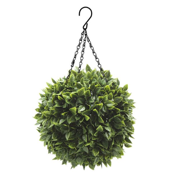 Rose Leaf Topiary Ball Hanging Ornament