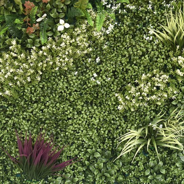 White Blossom Plant Wall Screening Panel