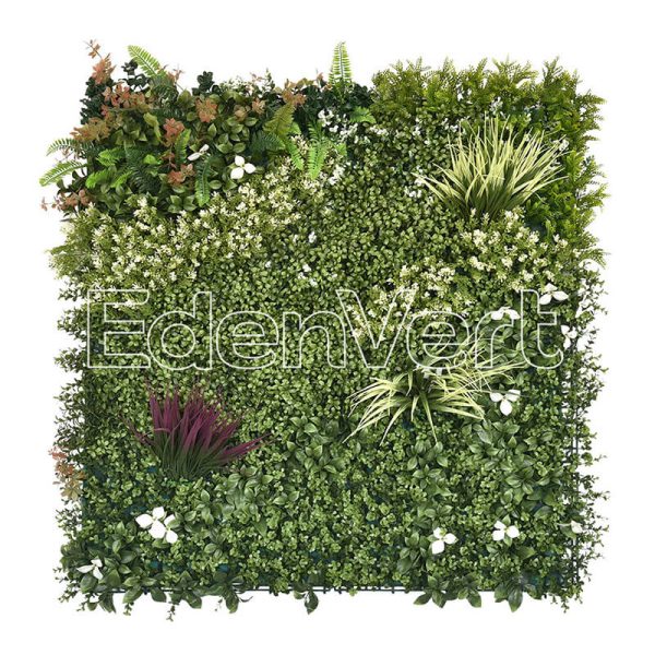 White Blossom Plant Wall Screening Panel