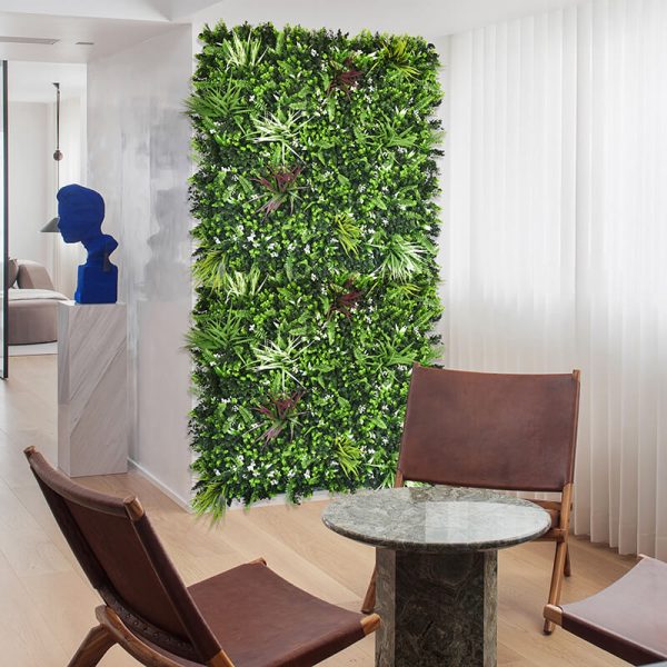 White Domain Vertical Garden Wall 1m x 1m