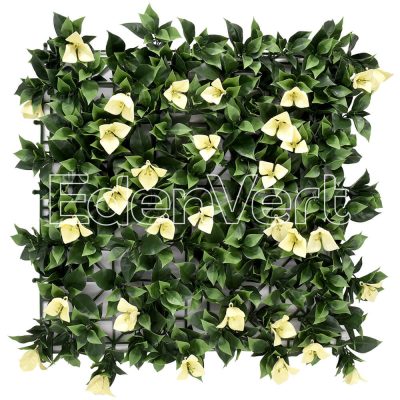 Bougainvillea Biege Leaf Mat Wall Panel