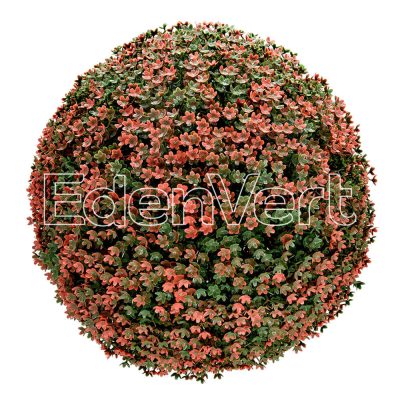 Decorative Red Gypsophila Topiary Ball