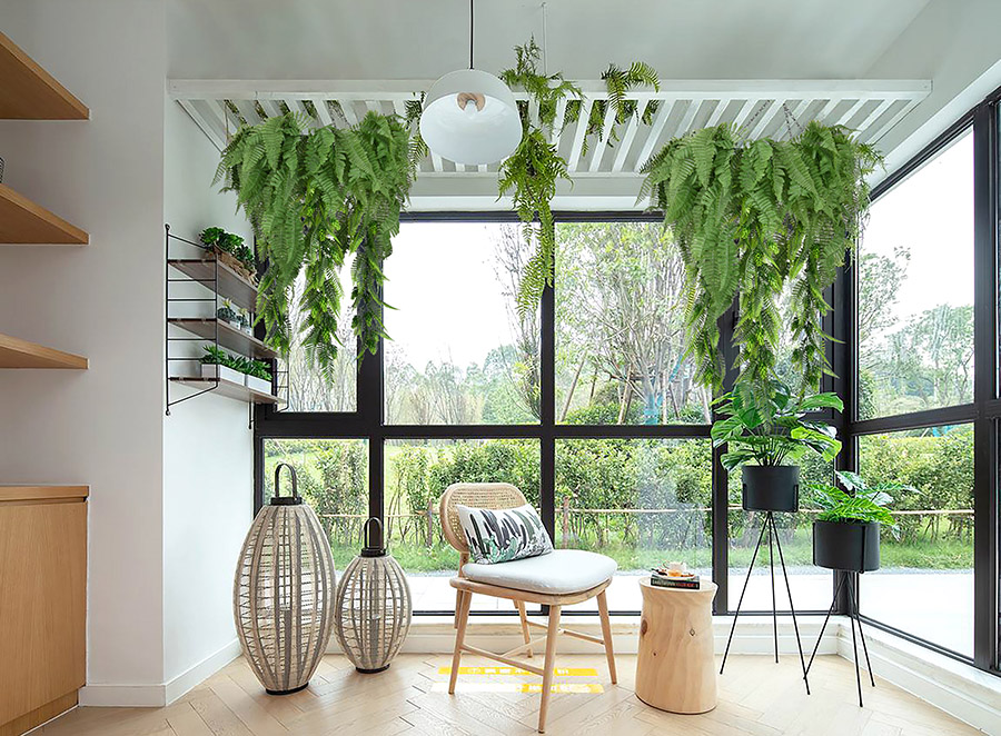 How to make artificial plants look real 5 Hanging artificial plants
