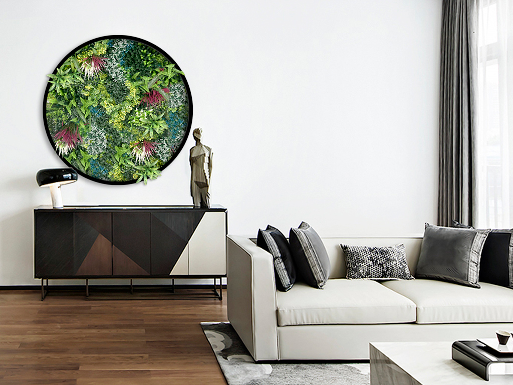 LUSH AND VIBRANT VERTICAL GARDEN FRAME 1 lush and vibrant vertical garden frame