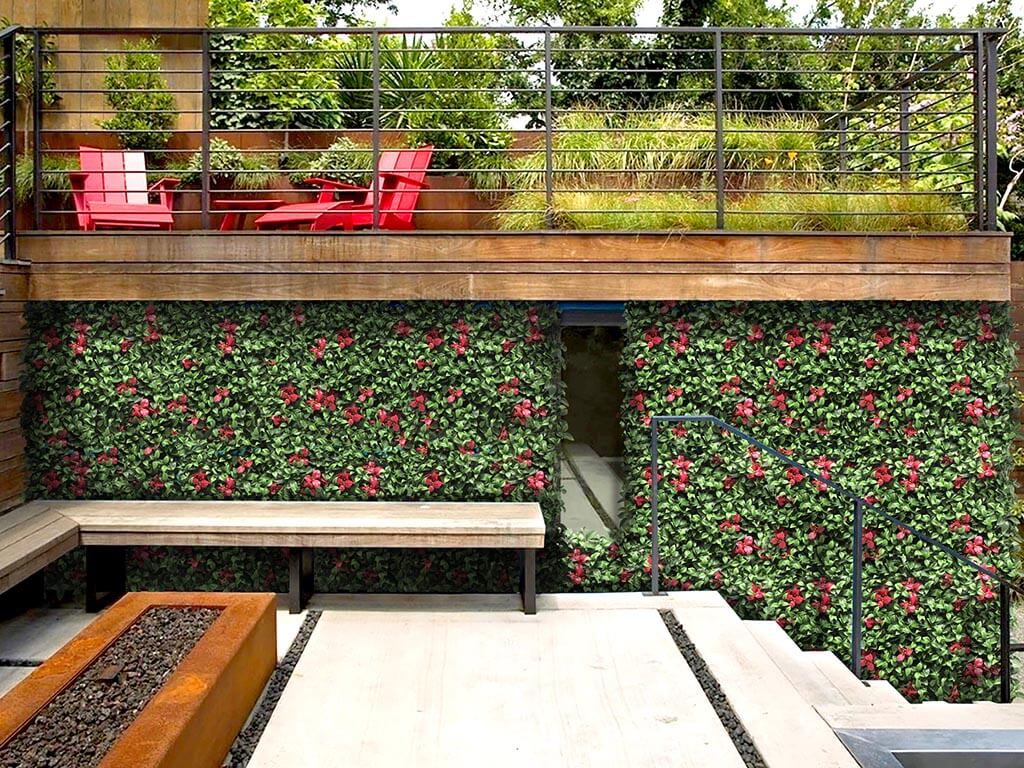 ENHANCE OUTDOOR SPACE WITH FAUX LIVING WALL 1 Enhance outdoor space with faux living wall