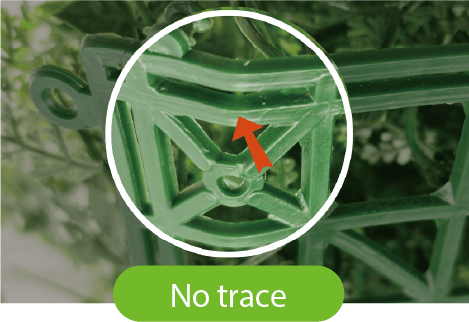 Cómo instalar muros verdes o paneles de seto artificiales 9 100% Virgin Material -no trace