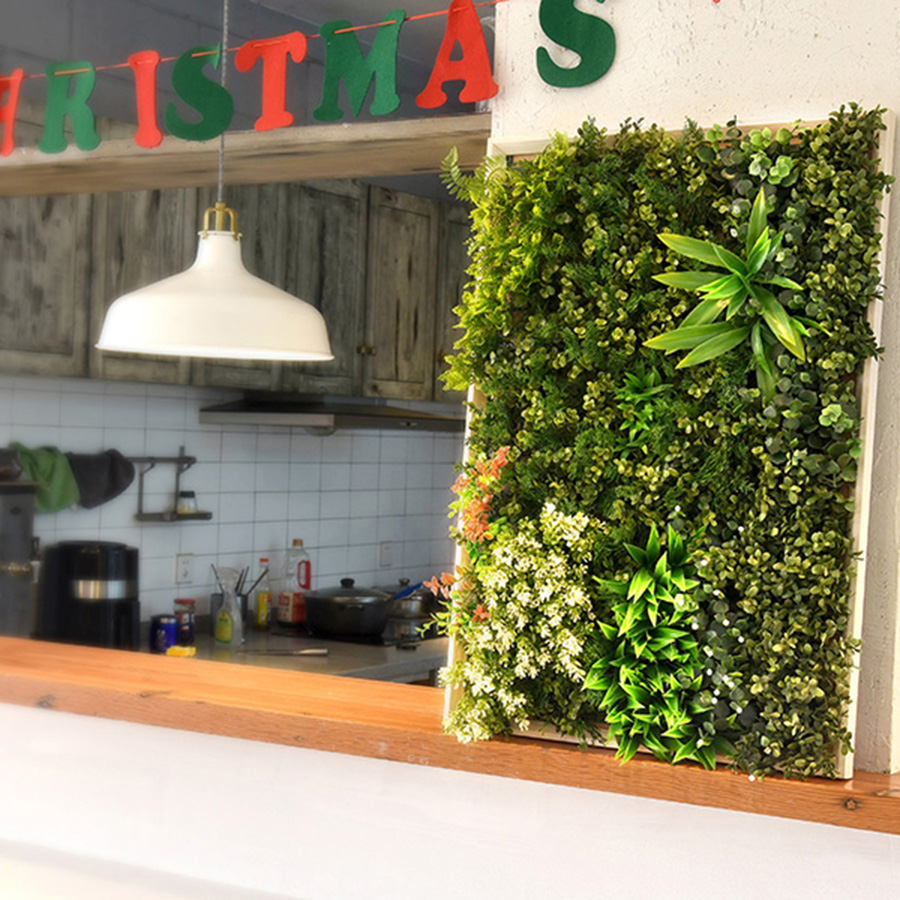 framed green wall art