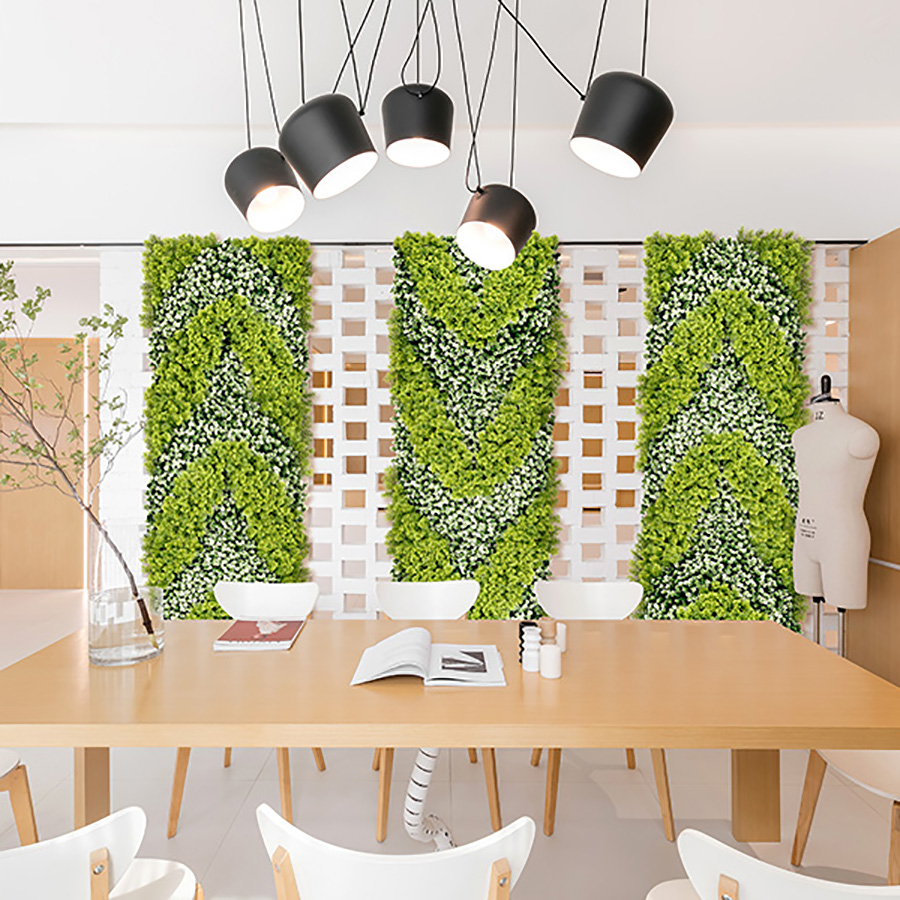 Festive Wave Series green wall