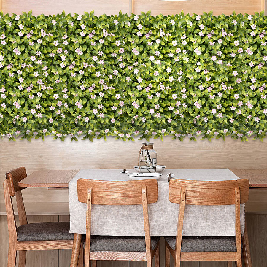 faux living wall for dining room