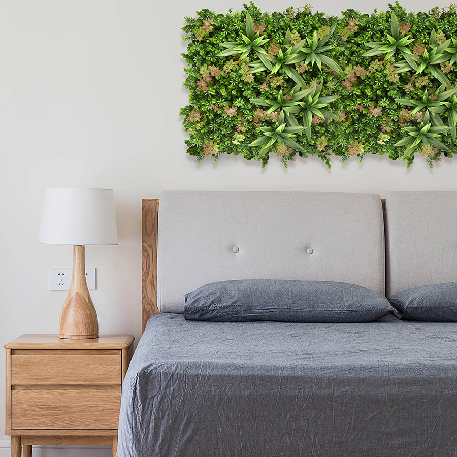 artificial plants wall for bedroom