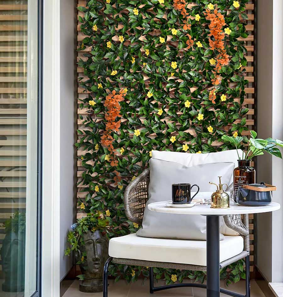 20 Easy Tips for Decorating with Artificial Plants 15 artificial trellis