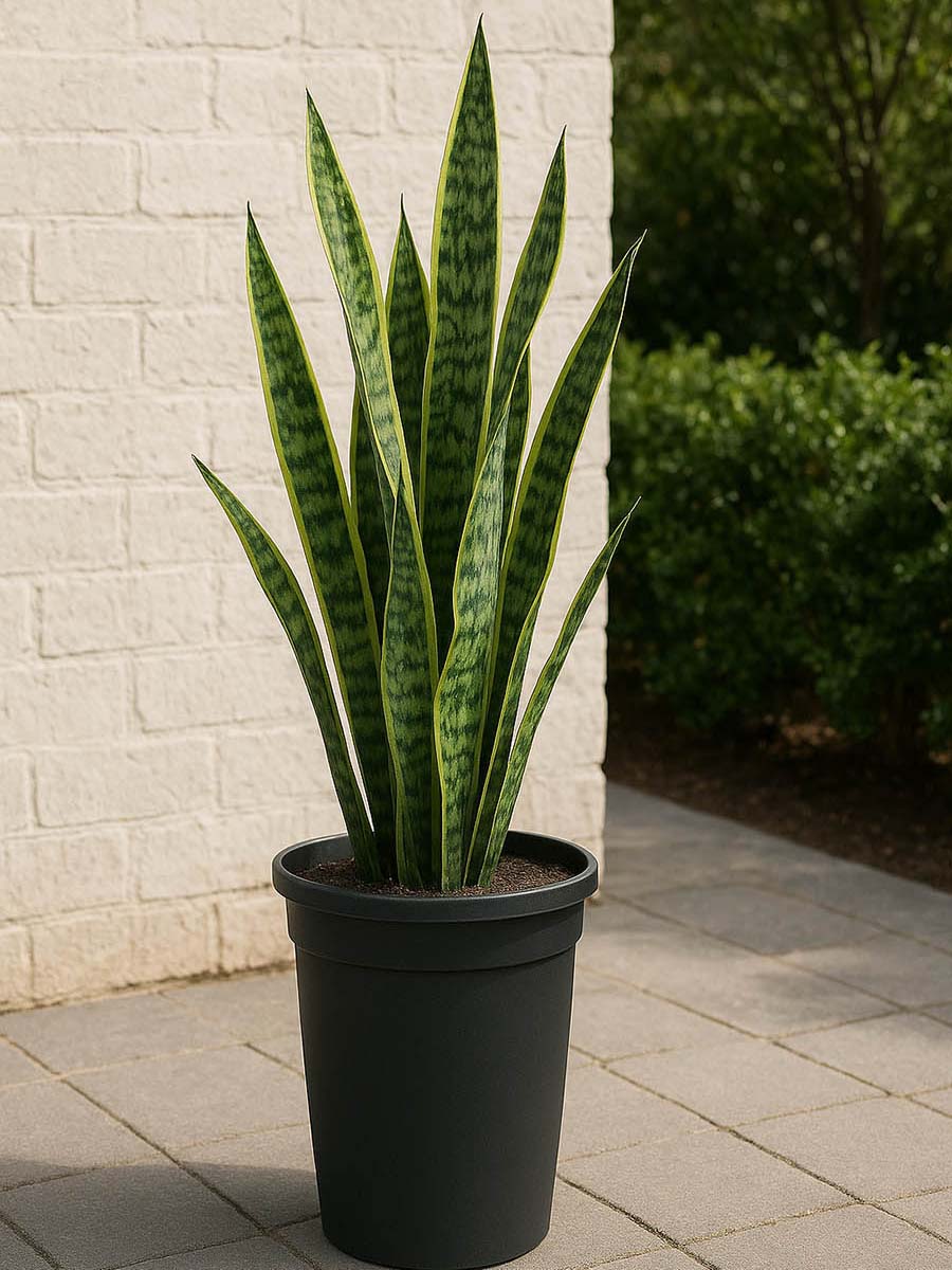 10 Best Fake Outdoor Plants That Look Real 11 Snake Plant