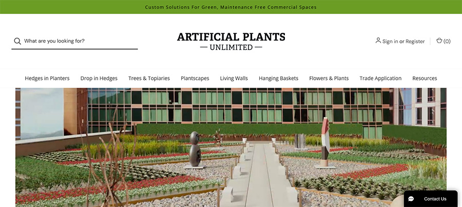 artificial plants unlimited