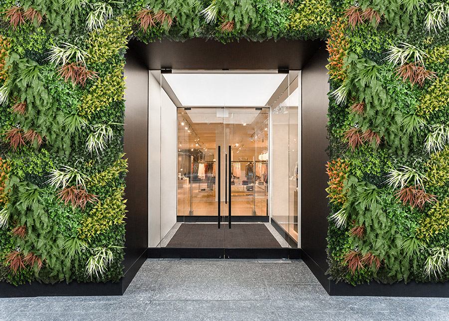 Plantas artificiales con protección UV