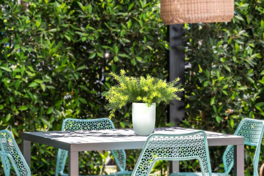 ¿Está bien poner plantas artificiales en exteriores? 6 ramas artificiales en jarrn