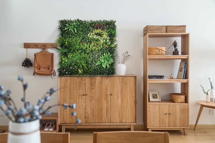 ¿Cómo Limpiar Plantas Artificiales? 5 jardin vertical enmarcado