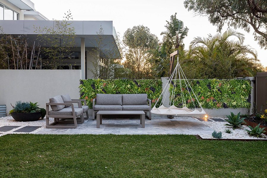 Muro vegetal artificial para jardines