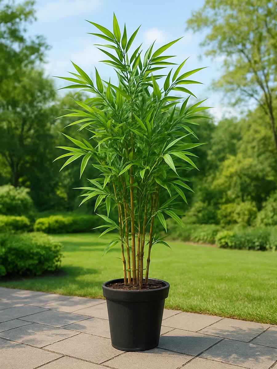 ¿Cómo evitar que las plantas artificiales se vuelquen? 2 Plantas artificiales en maceta
